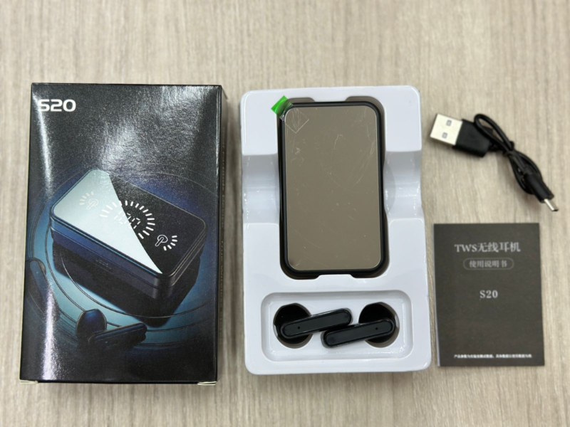 Auriculares Bluetooth S20 Con Pantalla De Espejo y Bluetooth 5.2 - Imagen 2