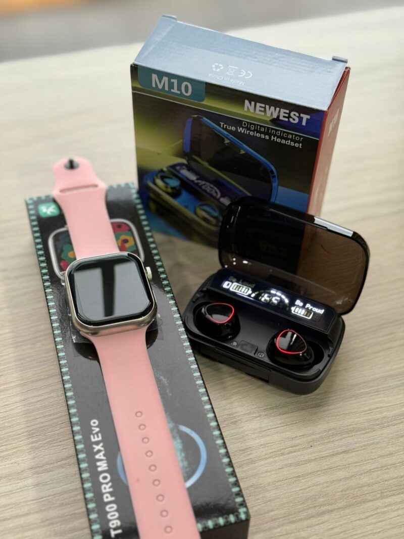 Combo Smartwatch T900 Serie 10 + Audífonos M10 TWS – Tecnología y Estilo en un Solo Pack - Imagen 6