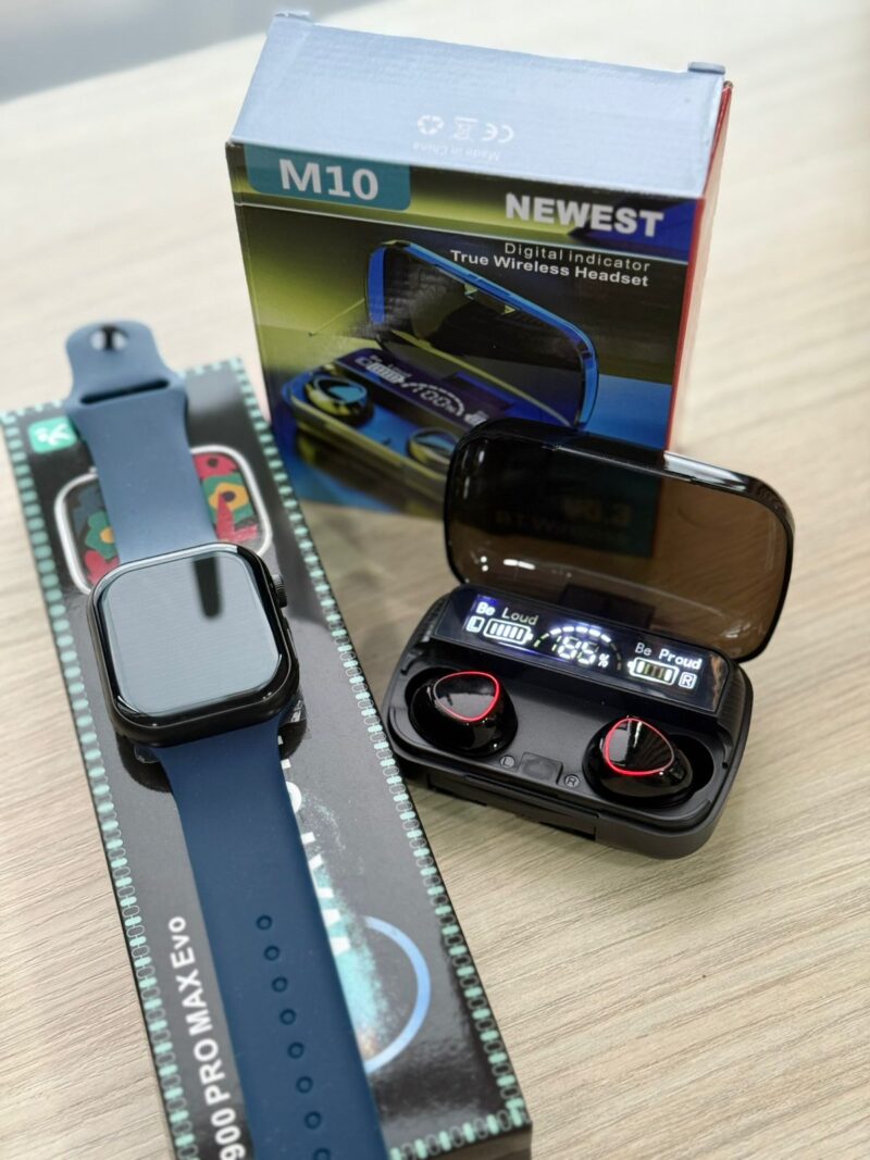 Combo Smartwatch T900 Serie 10 + Audífonos M10 TWS – Tecnología y Estilo en un Solo Pack - Imagen 4