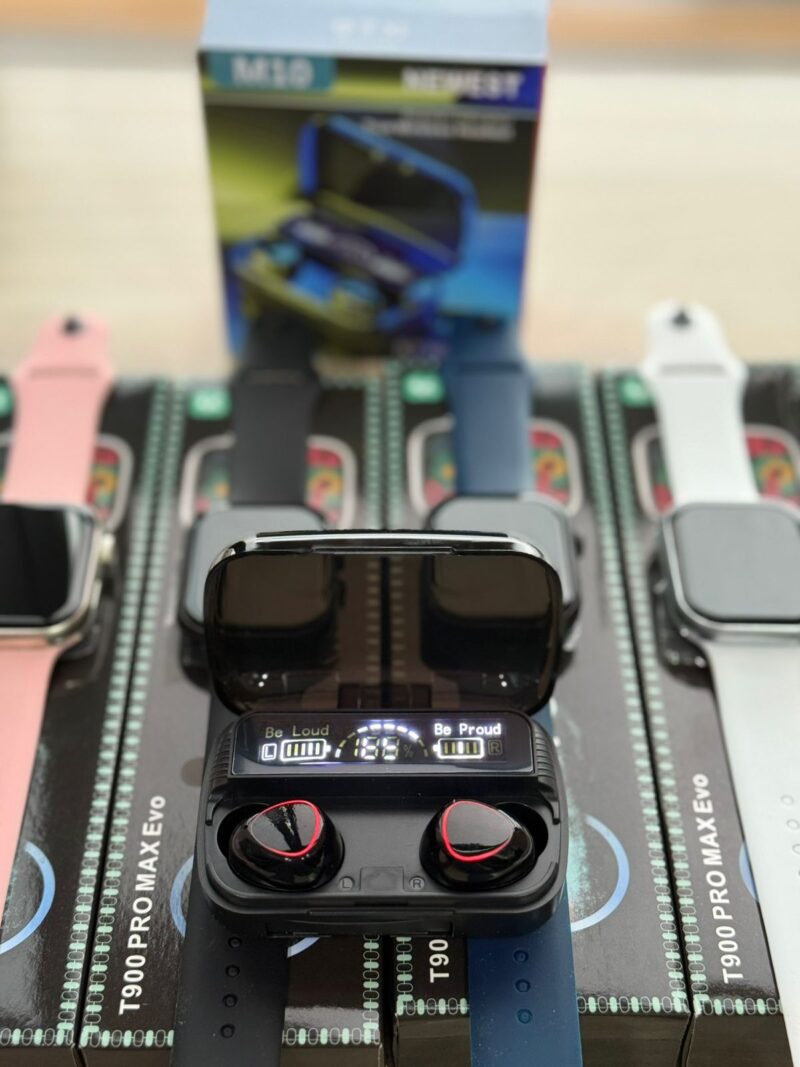 Combo Smartwatch T900 Serie 10 + Audífonos M10 TWS – Tecnología y Estilo en un Solo Pack - Imagen 2