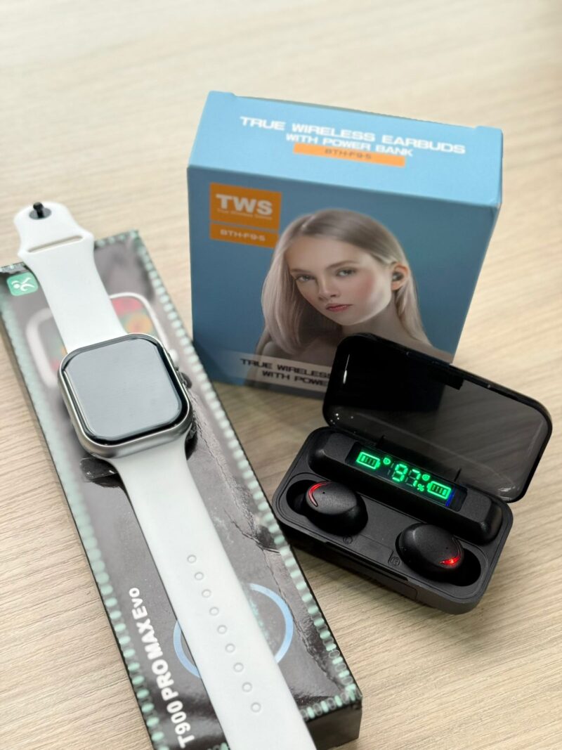 Combo Smartwatch T900 Serie 10 + Audífonos Bluetooth F9 - Imagen 4