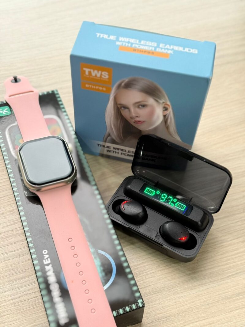 Combo Smartwatch T900 Serie 10 + Audífonos Bluetooth F9 - Imagen 5