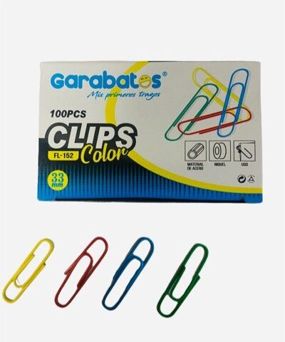 Clip De Colores De 33mm 100pcs/cajita Fl-152