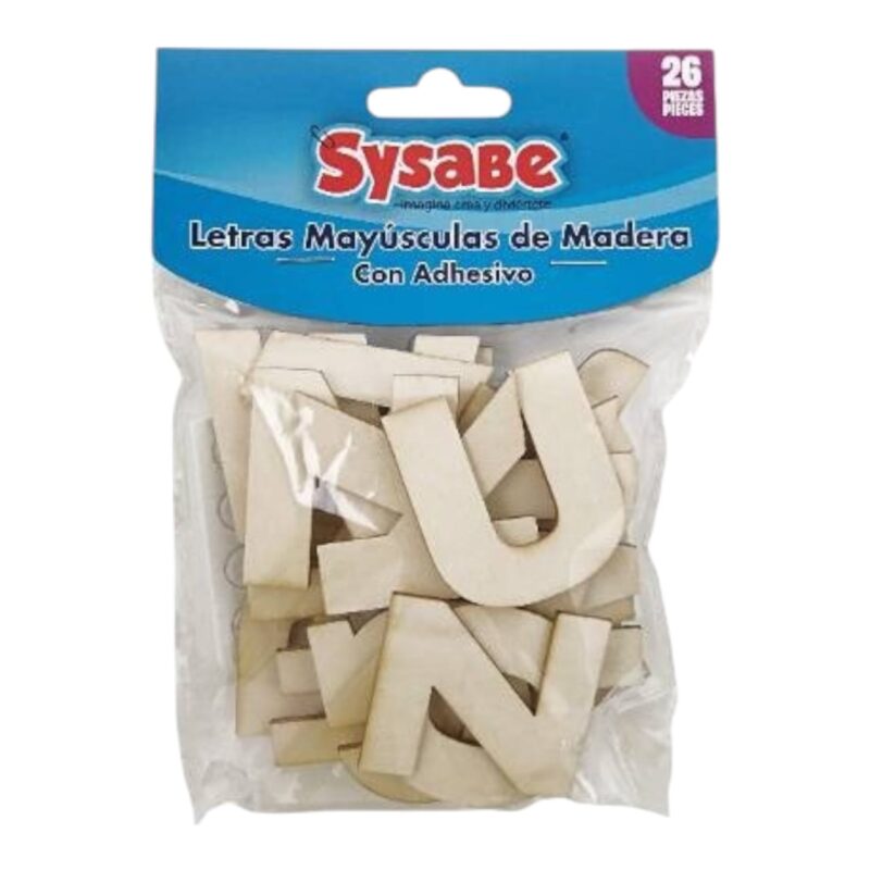 Figuras De Madera MDF Letras Grandes Mayuculas REF 8403003