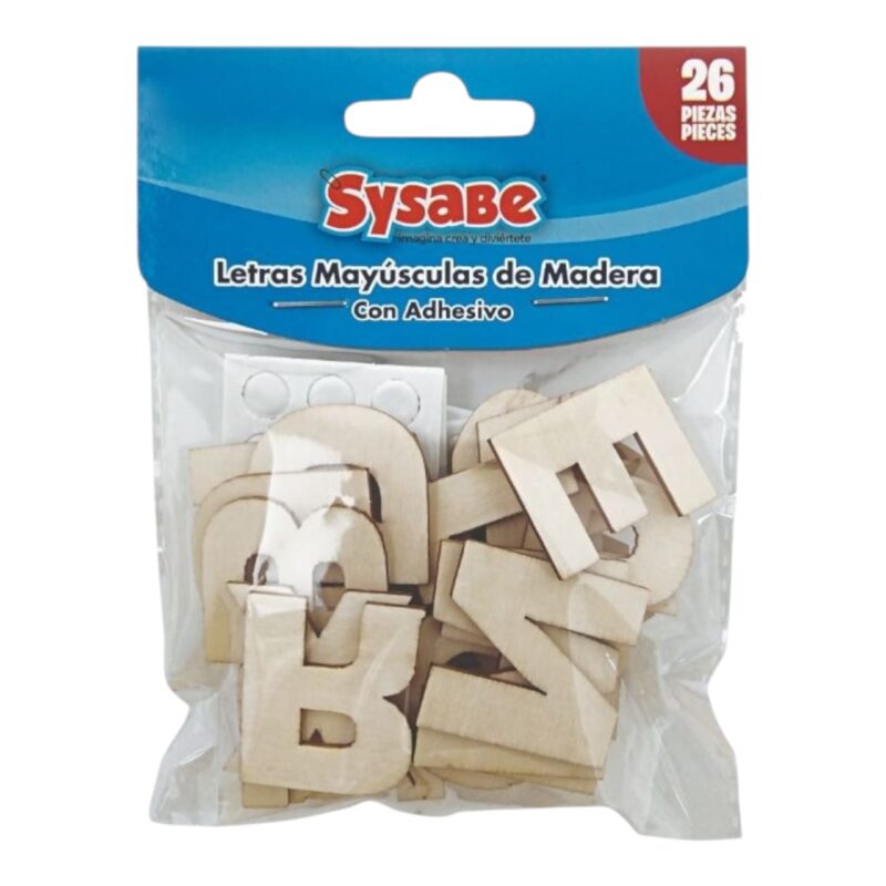 Figuras De Madera MDF Letras Pequeñas REF 8403001