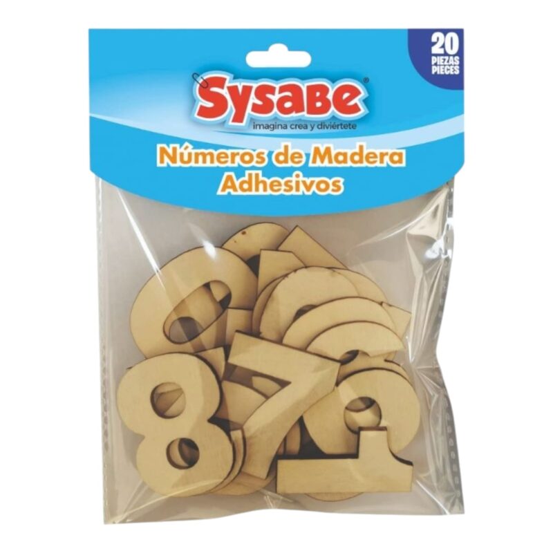 Figuras De Madera MDF Números Grandes REF 8403005