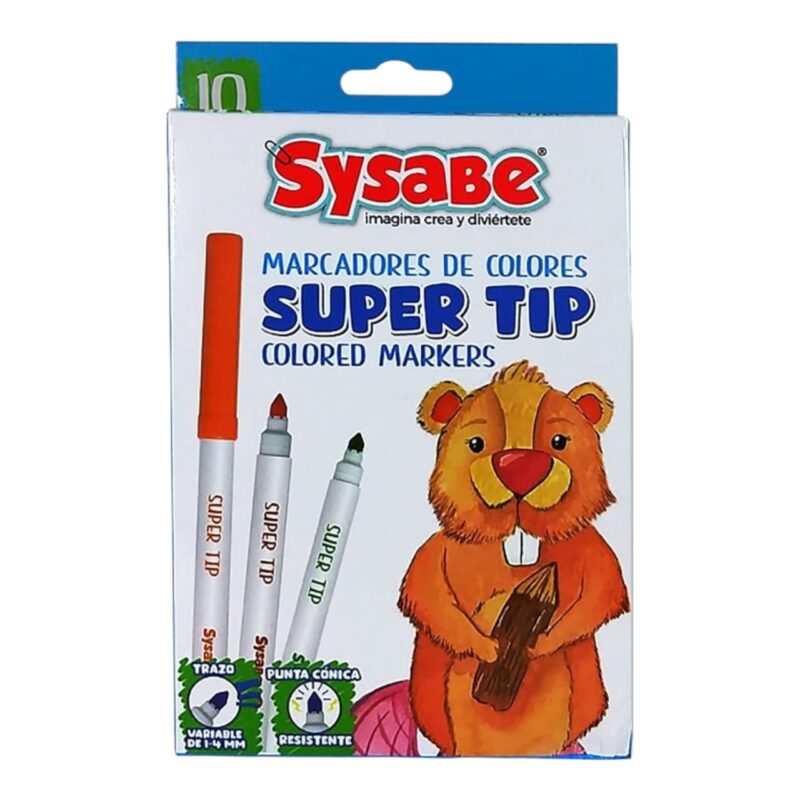 Marcador De Colores Super Tip X10 Unds REF Msuper10
