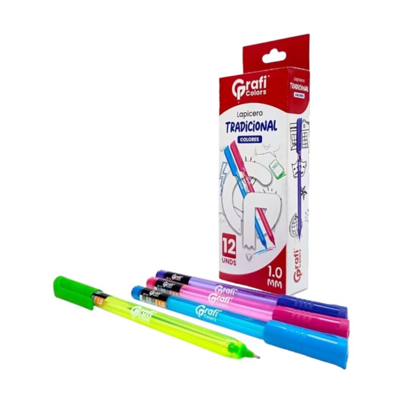 Lapicero Grafi Colors Tradicional Colores Claros 1mm GR-110