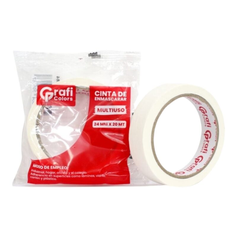 Cinta De Enmascarar Grafi Colors 24mm*20mts 150 Micras GR-184