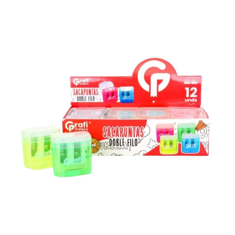 Sacapuntas Doble Deposito Grafi Color GR-186