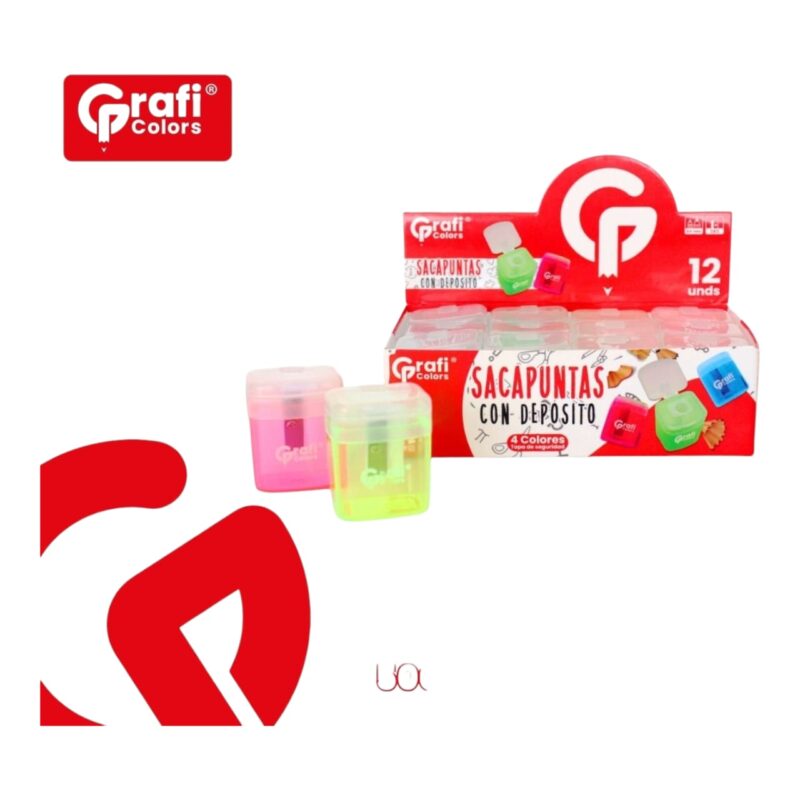 Sacapuntas Deposito Cuadrado Grafi Color GR-187