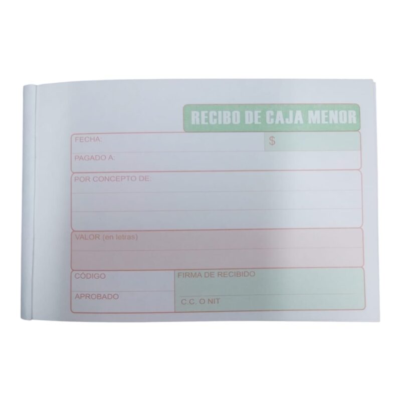 Talonario Caja Menor