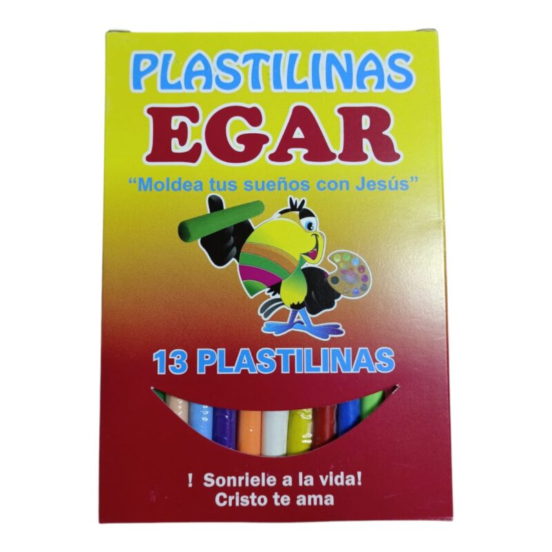 Caja Plastilina Larga X13 Colores