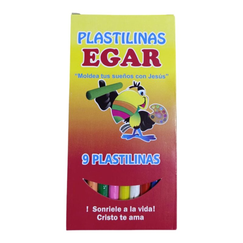 Caja Plastilina Larga X9 Colores