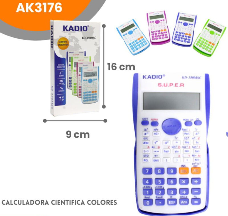 Calculadora Cientifica Colores Surtidos KD-350MSC