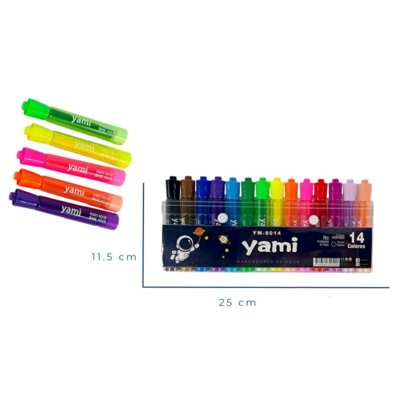 Marcadores De Agua X14 Unds YM-8014