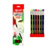 Lapiz HB Triangular Rayas Neon Grafi Colors X12 Unds Gr-228