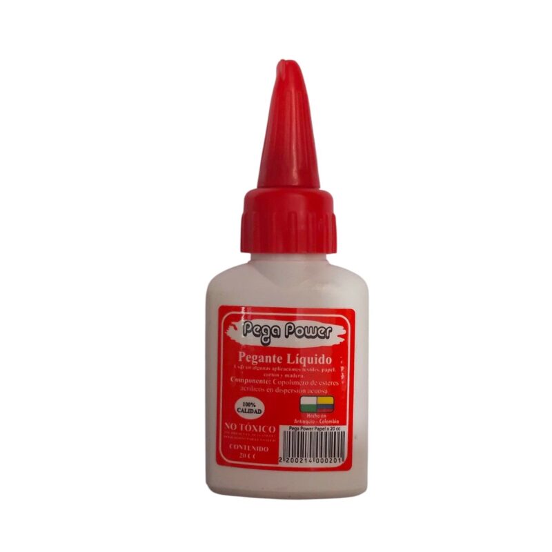 Pegante Liquido Blanco Marca Power 20 Cc