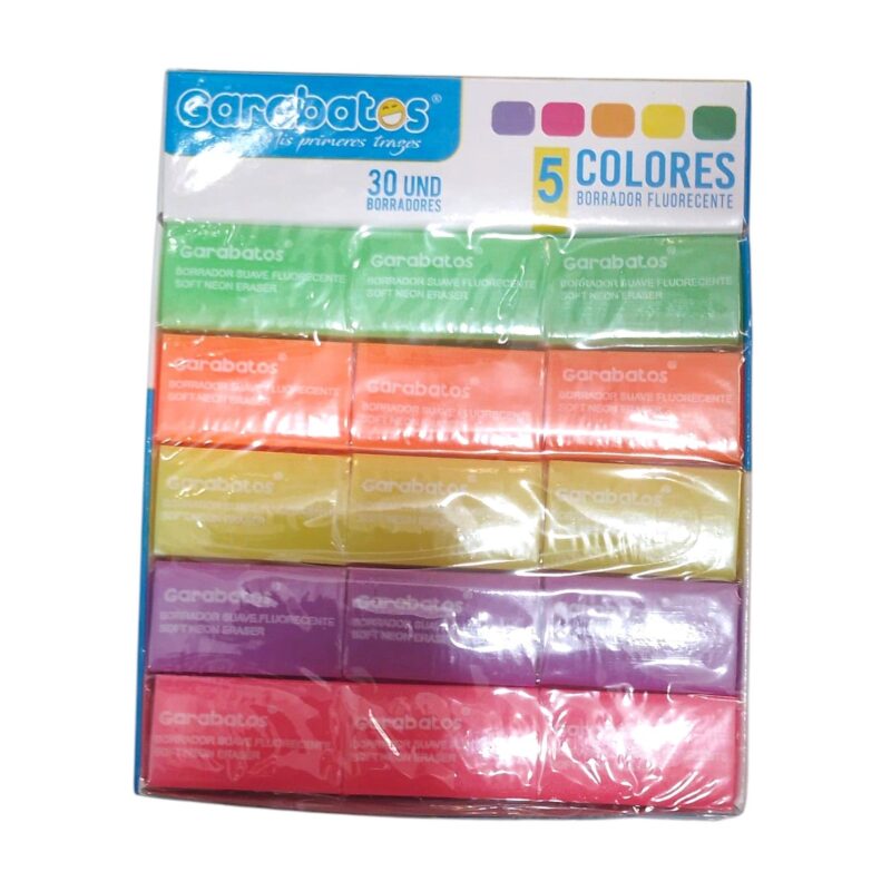 Borrador Miga De Pan Colores Fluorescentes Ref Fl-145