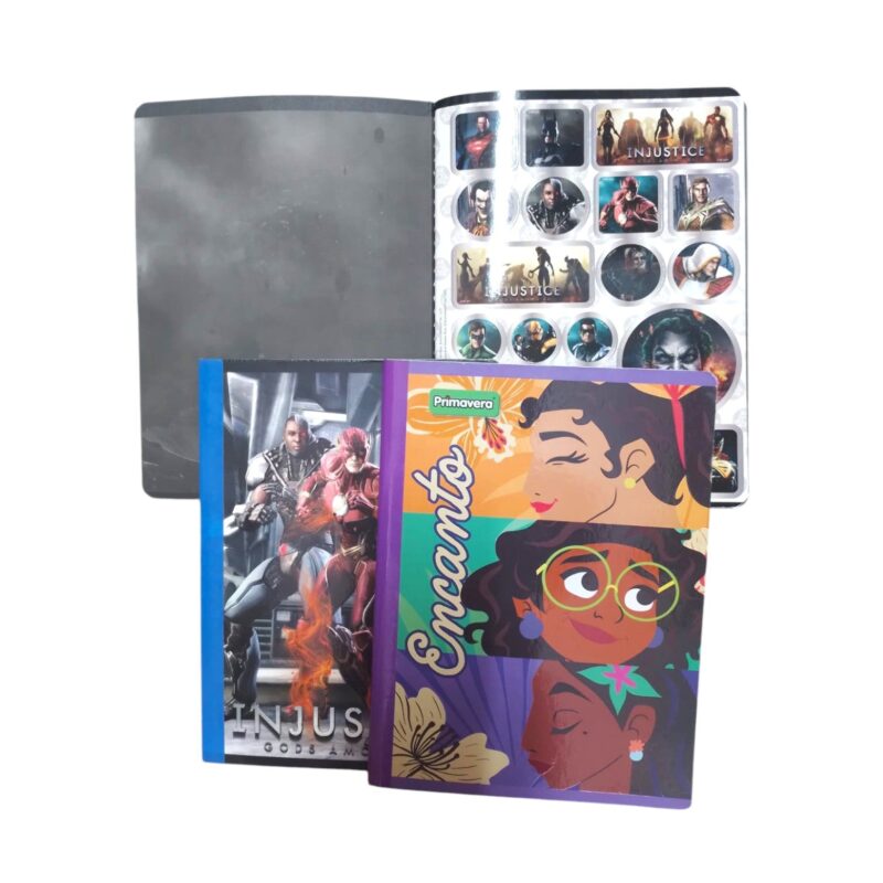 Cuaderno Primavera Con Stickers Cuadriculado Pasta Semidura 100 Hojas