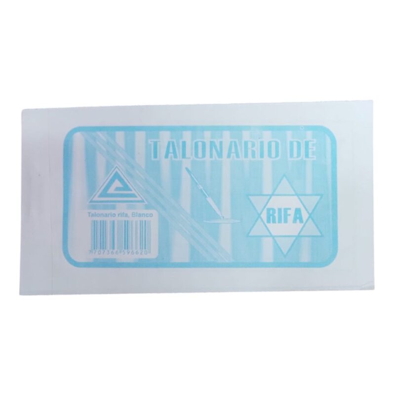 Talonario De Rifa Papel Blanco