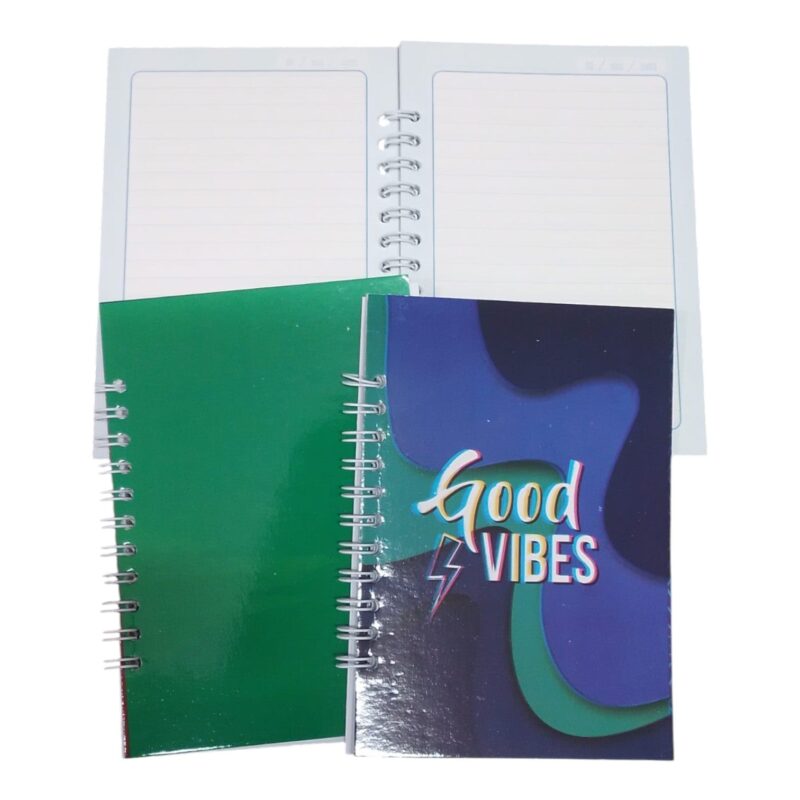 Libreta Mini Argollada Rayada Motivos Surtidos