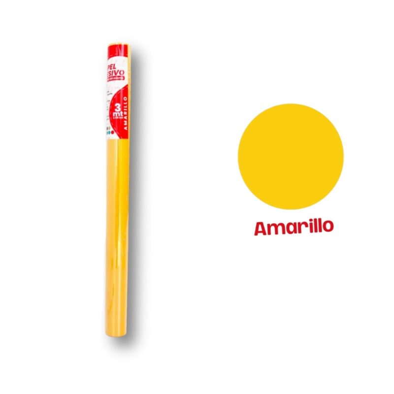 Papel Contac 3 Metros Amarillo