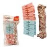 Set Pinzas Para Ropa 8 Unds + Cuerda (DSM2307-204)