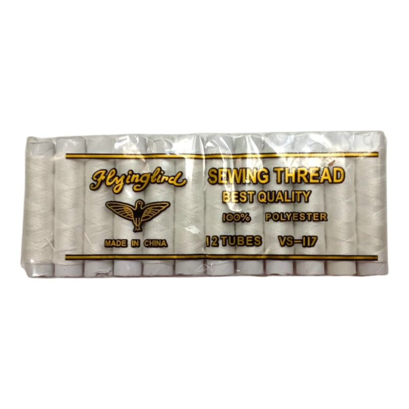 Kit De Hilos Para Costura Color Blanco (40/2) X12 Unds