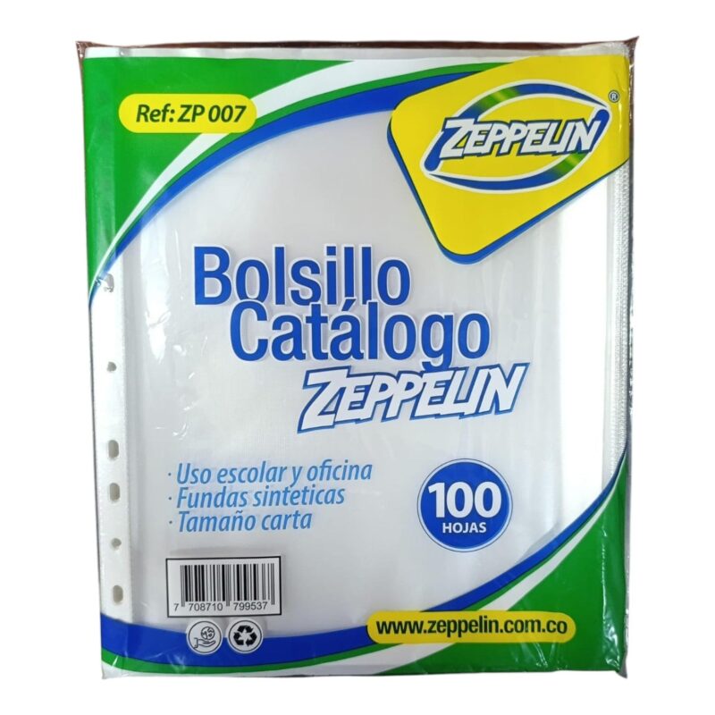 Bolsillo De Catálogo Carta X100 Unds
