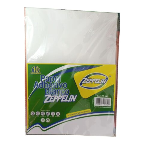 Papel Adhesivo Tamaño Carta X10 Hojas