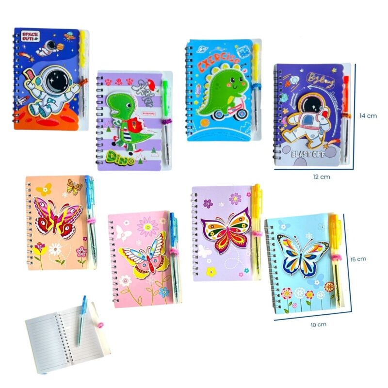 Libreta De Apuntes Con Lapicero Motivos Surtidos Rayada SE-5249/5250