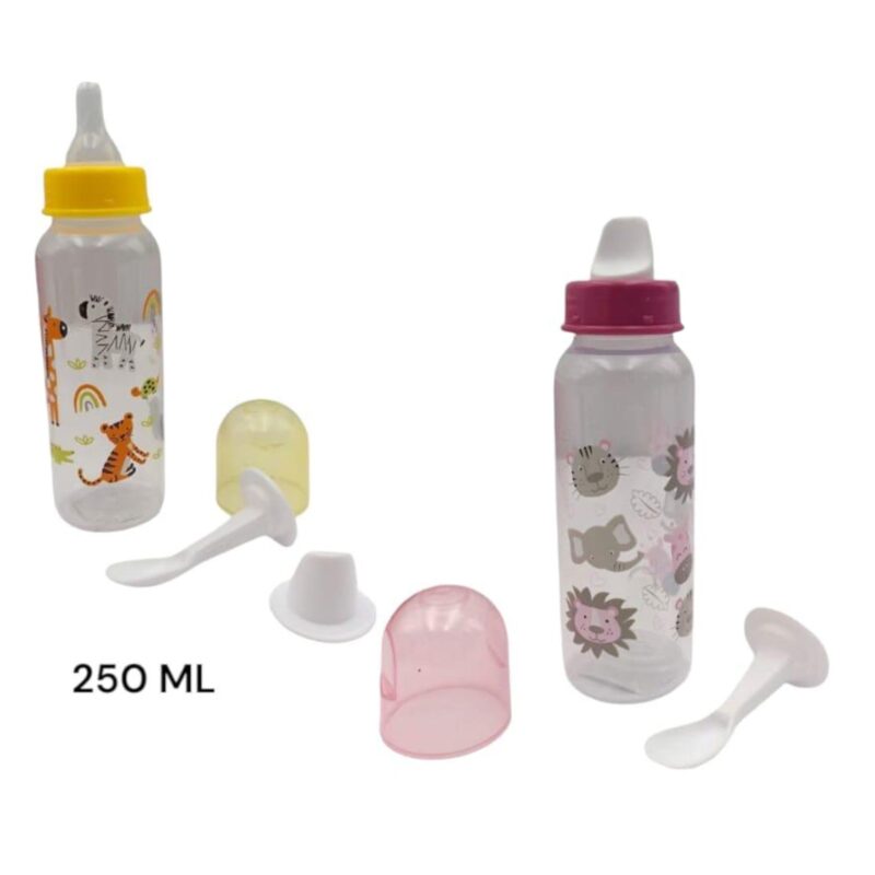 Tetero 250 ML Chupa + Cuchara + Mamila LP-1065 X3 Unds