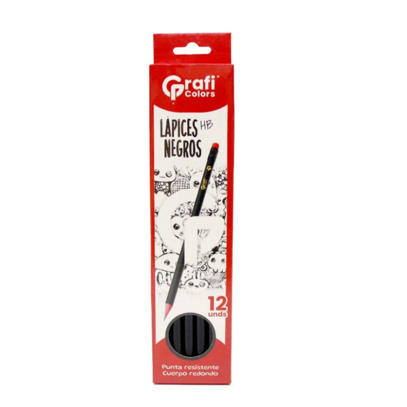 Lapiz Grafito Hb Grafi Colors X12 Unds GR-254