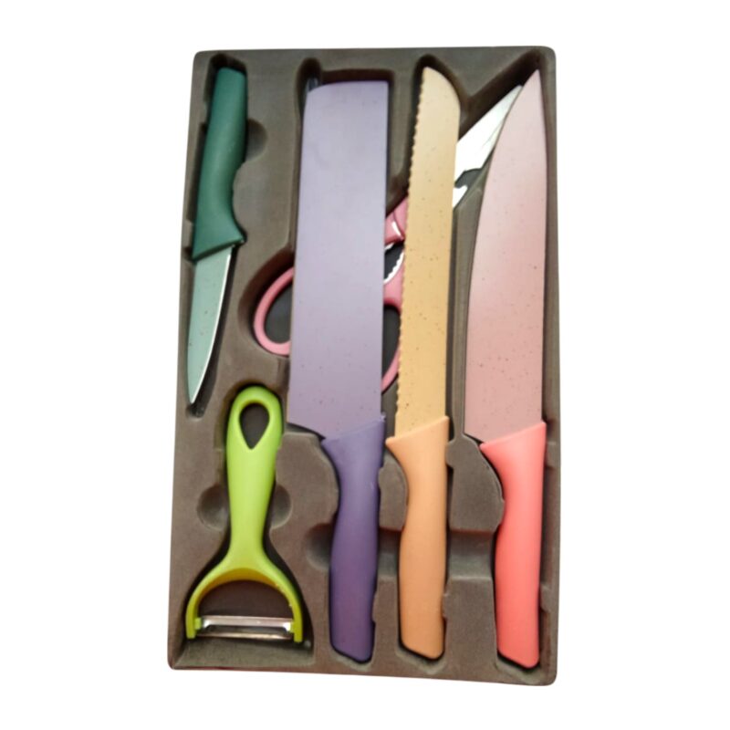 Kit De Cuchillos Colores Pastel X6 PCS - Imagen 3