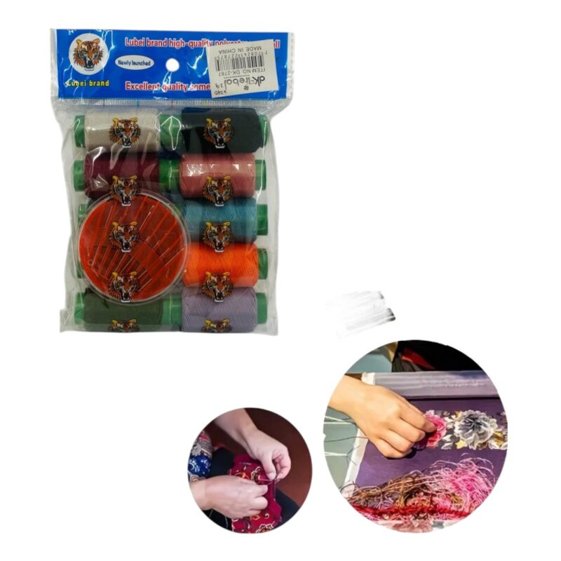 Set De Hilos X10 Pcs Con Agujas Dk-2787
