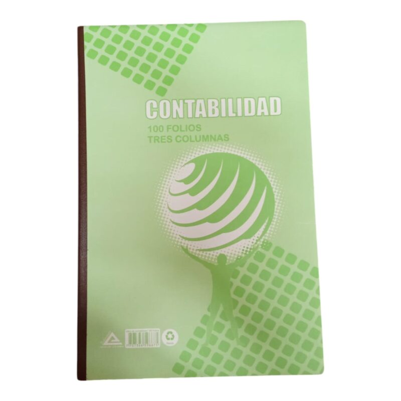Libro 100 Folios Contabilidad Pasta Dura 30*21 Cm
