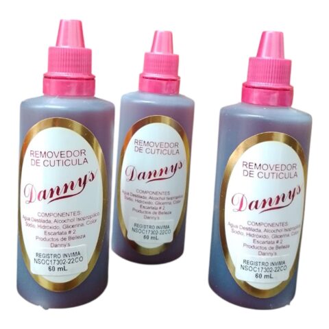 Removedor De Cuticula Dannys 60 Ml X3 Unds