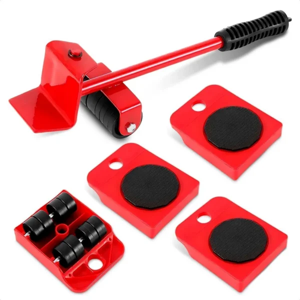 🔥 Kit Elevador y Ruedas Deslizadoras para Mover Muebles Pesados (150 kg) ⚡