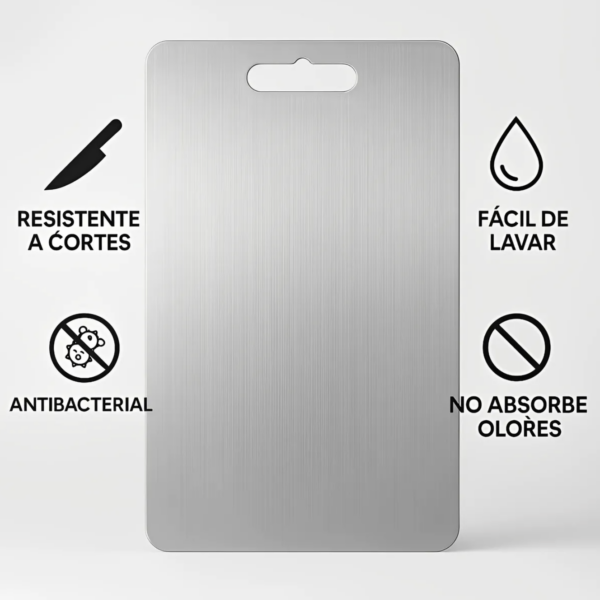🔥 Tabla para Picar de Acero Inoxidable Antibacterial e Higiénica ⚡