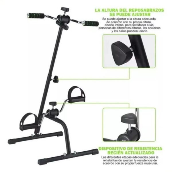 🔥 Ejercitador Pedalier Dual para Brazos y Piernas Ajustable ⚡