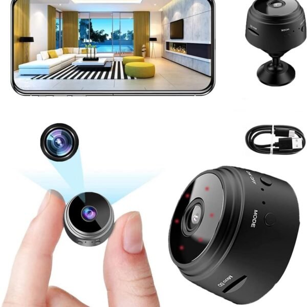 🔥 Mini Cámara Espía WiFi A9 Full HD 1080P con Visión Nocturna y Sensor de Movimiento ⚡