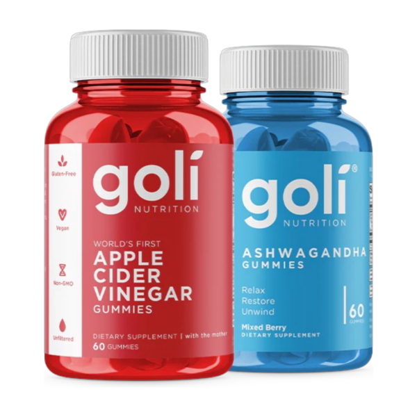 🔥 Gomitas Goli® Nutrition - Dúo Vinagre de Manzana y Ashwagandha (60 Gomitas c/u) ⚡