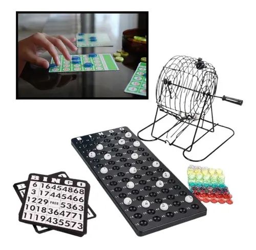 🔥 Juego de Bingo Profesional con Balotera Metálica y 18 Cartones Reutilizables Bingo Set ⚡ - Image 4