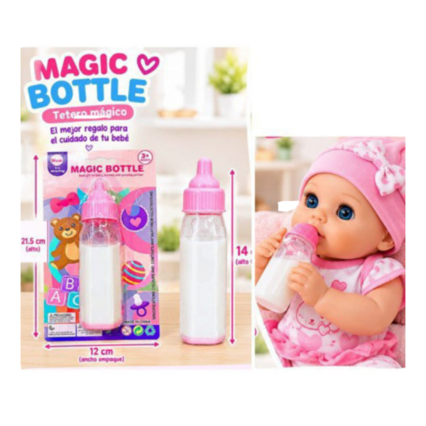 🔥 Tetero Mágico de Juguete para Muñecas Magic Bottle (EN02376 / QX647) ⚡