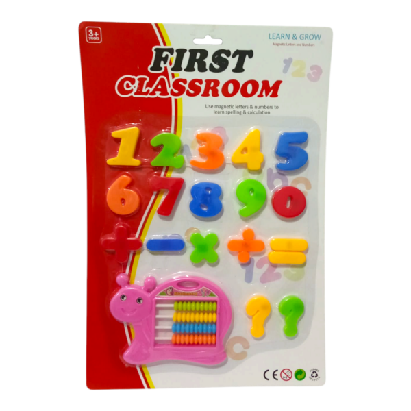🔥 Set Didáctico Números Magnéticos + Ábaco Caracol First Classroom (EN02023 / 8866-2B) ⚡