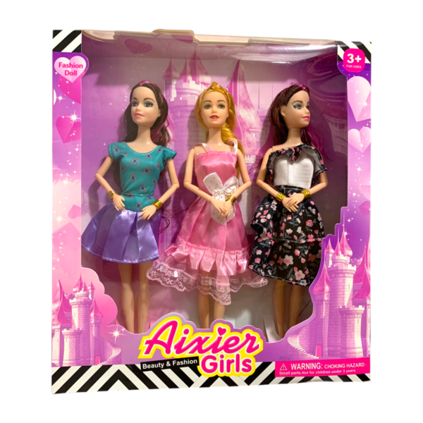 Muñecas X3 Unds EN02298/AX888A-3